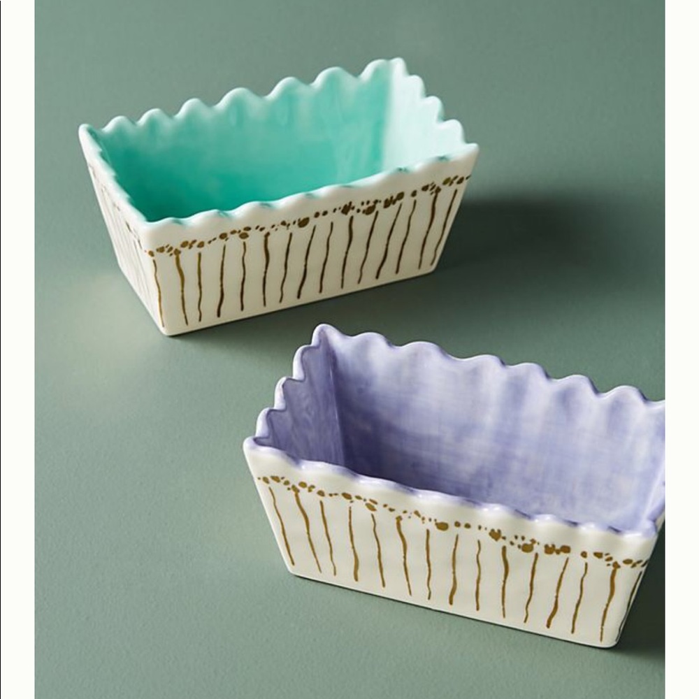 NWT Anthropologie L’Hiver Mini Loaf Pan Set